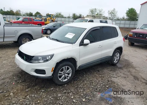 2012 Volkswagen Tiguan S from USA, damaged, VIN WVGAV7AX4CW546713